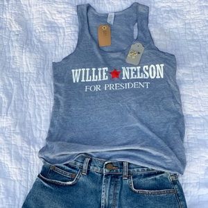 Willie Nelson tank top! Brand new! Sizes S-Xl!